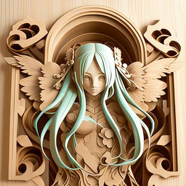 3D model Hatsune Miku from ANIME (STL)